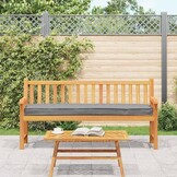 vidaXL Palet Kussen Grijs 200 x 40 x 8 cm Oxford stof