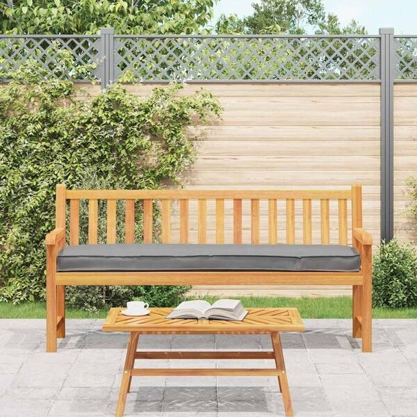 vidaXL Palet Kussen Grijs 200 x 40 x 8 cm Oxford stof