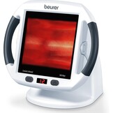 Beurer IL 50 infraroodstraler, medisch apparaat voor de behandeling van verkoudheid en spierspanning, infraroodlamp met 300 Watt vermogen, 100% UV-blokker en traploos instelbare kap - Maat 300 Watt