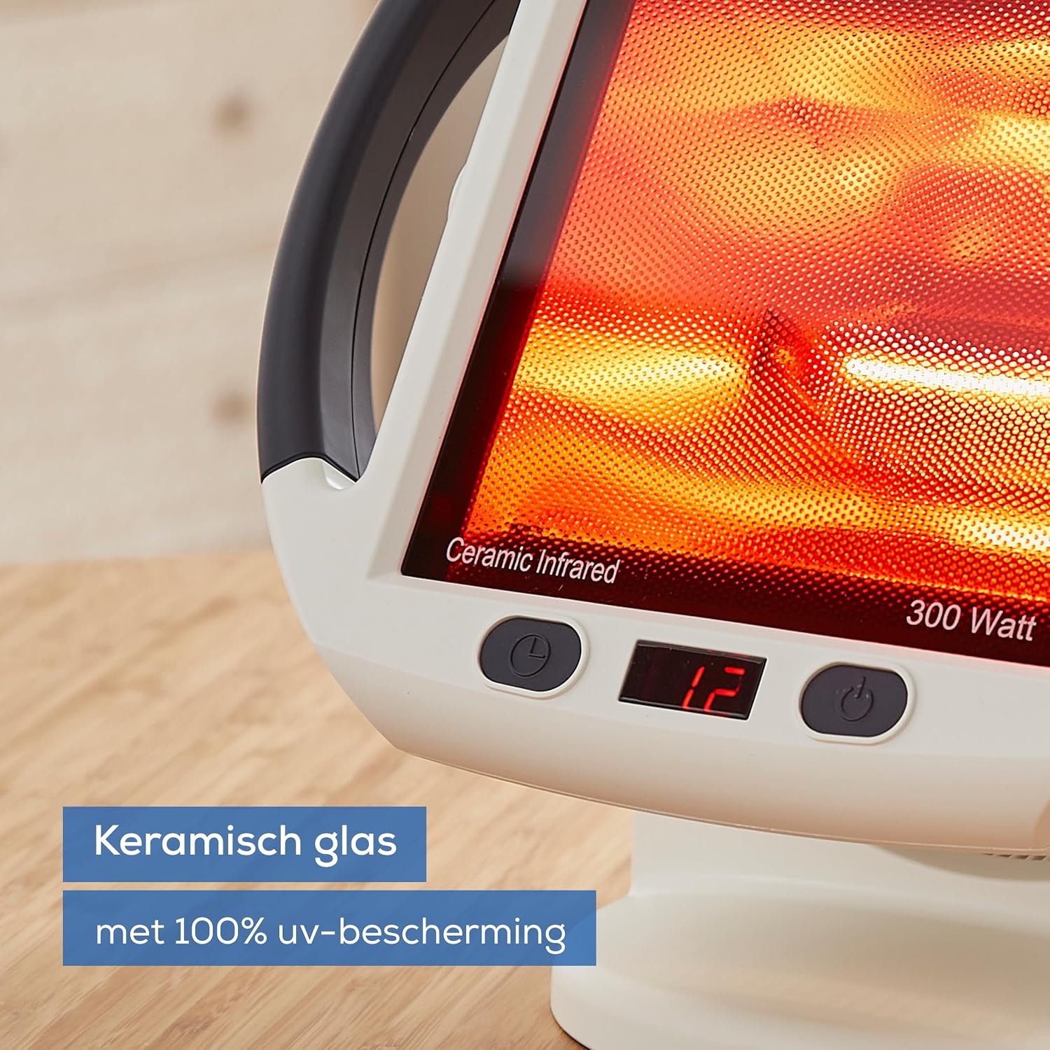 Beurer IL 50 infraroodstraler, medisch apparaat voor de behandeling van verkoudheid en spierspanning, infraroodlamp met 300 Watt vermogen, 100% UV-blokker en traploos instelbare kap - Maat 300 Watt