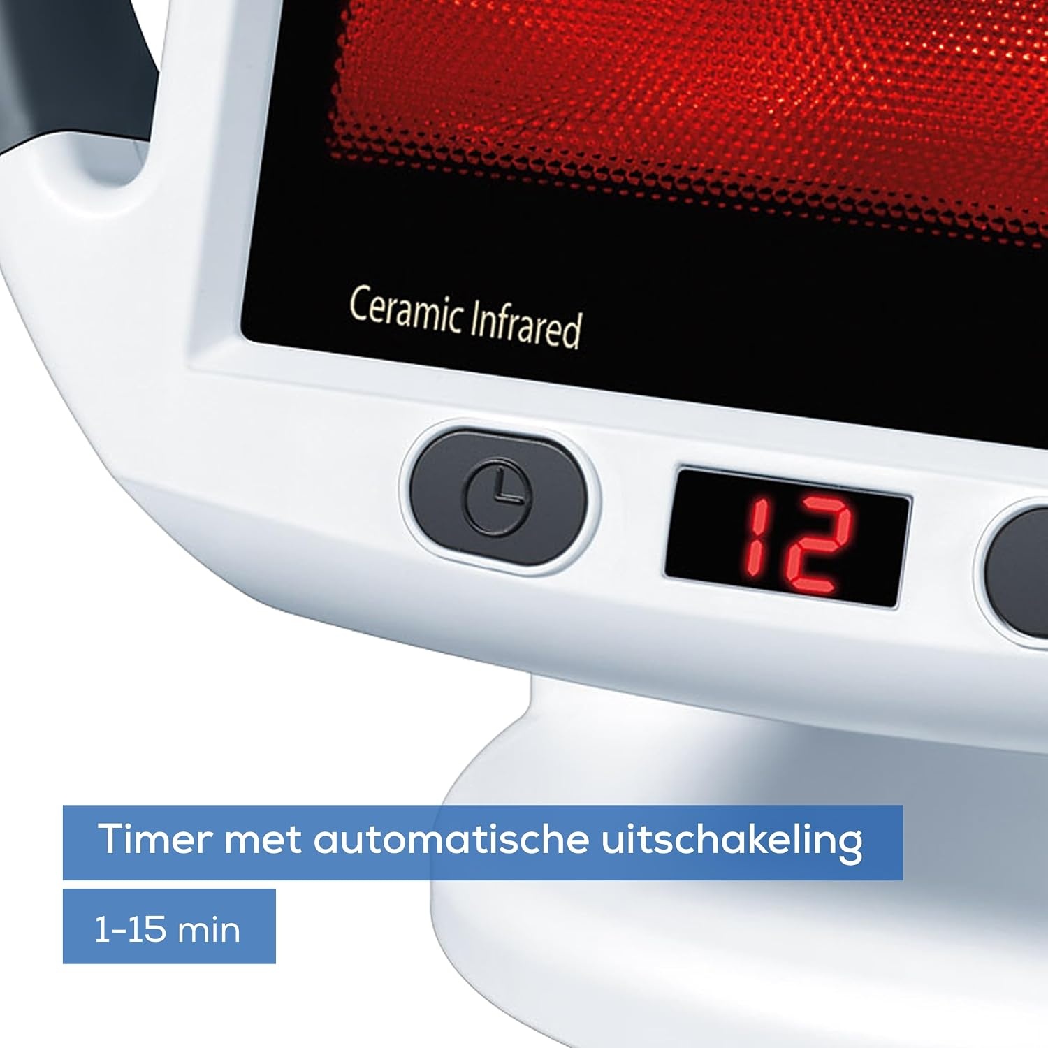Beurer IL 50 infraroodstraler, medisch apparaat voor de behandeling van verkoudheid en spierspanning, infraroodlamp met 300 Watt vermogen, 100% UV-blokker en traploos instelbare kap - Maat 300 Watt