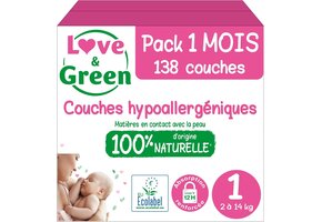 Ecologische Babyluiers Maat 1 (2-5kg) 138st - 34% Korting