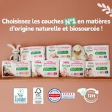 Love & Green - Gezonde en milieuvriendelijke babyluiers - Maat 1 (2-5 kg) - Pak 1 maand (138 luiers) - Absorberend, lekvrij en vrij van ongewenste ingrediënten - Maat Taille 1 (138 Unité)