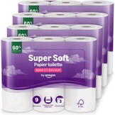 by Amazon Papier Toilette, 3 Épaisseurs Matelassé, Doux et Soyeux, 36 Rouleaux (4 Paquets de 9), 200 Feuilles par Rouleau, Certifié FSC - Maat 9 unité (Lot de 4)