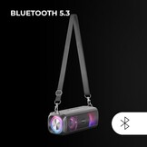 Mars Gaming MSB-XT, Draagbare Luidspreker + Soundbar 2in1, Dynamische RGB Verlichting, 4 Drivers 20W Geluidssysteem, Bluetooth 5.3 Luidspreker + AUX/MicroSD/USB/FM Radio, Zwart