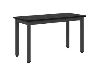 vidaXL Bank Zwart Eiken 80 x 35 x 45 cm Bewerkt hout