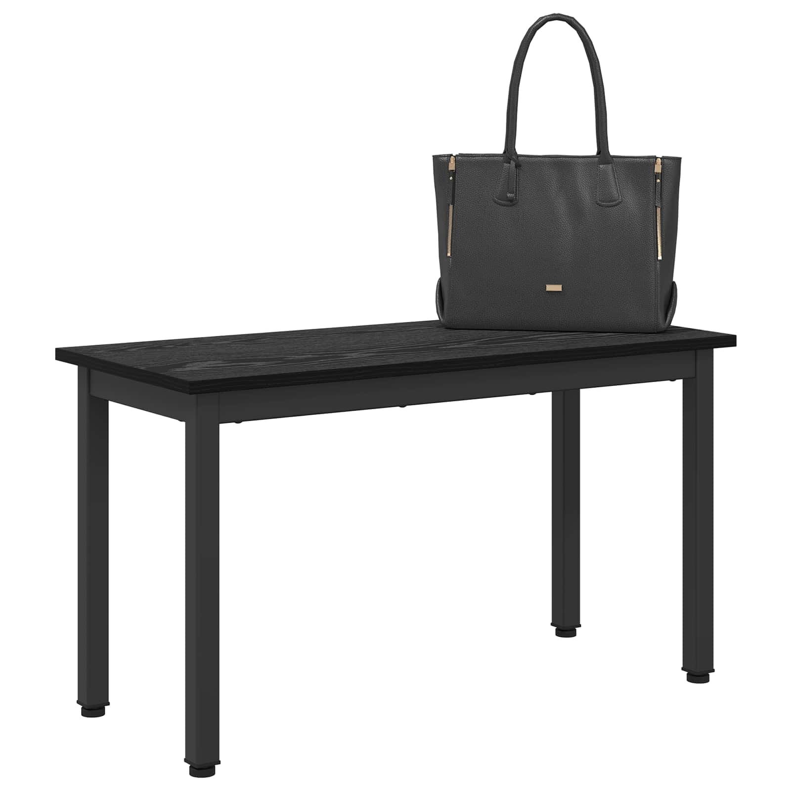 Zwarte Eikenhouten Bank (80x35x45 cm) - 70% Korting!