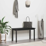 Zwarte Eikenhouten Bank (80x35x45 cm) - 70% Korting!