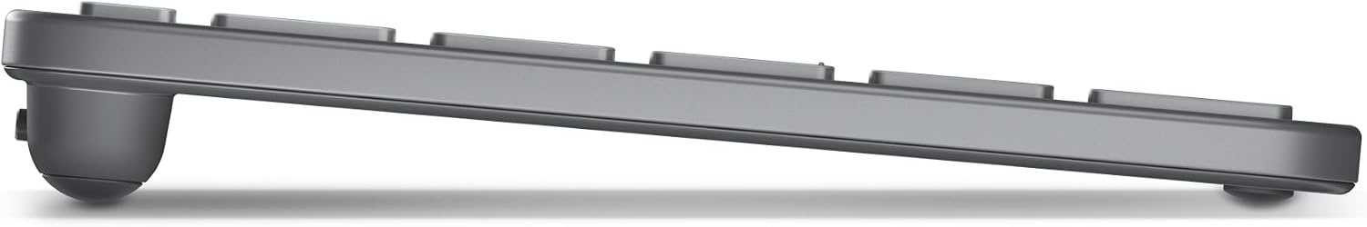 Draadloos Toetsenbord Spaans QWERTY - 3 Apparaten - Bluetooth USB-C - Maangrijs
