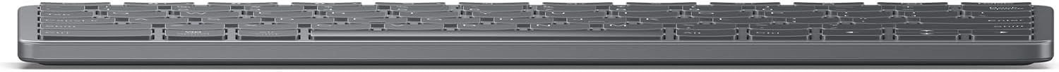 Draadloos Toetsenbord Spaans QWERTY - 3 Apparaten - Bluetooth USB-C - Maangrijs