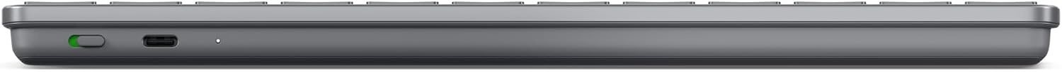 Draadloos Toetsenbord Spaans QWERTY - 3 Apparaten - Bluetooth USB-C - Maangrijs