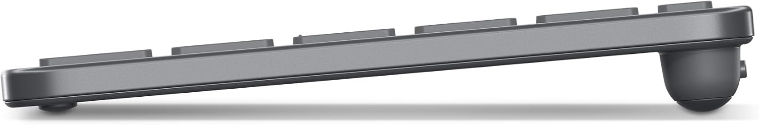 Draadloos Toetsenbord Spaans QWERTY - 3 Apparaten - Bluetooth USB-C - Maangrijs