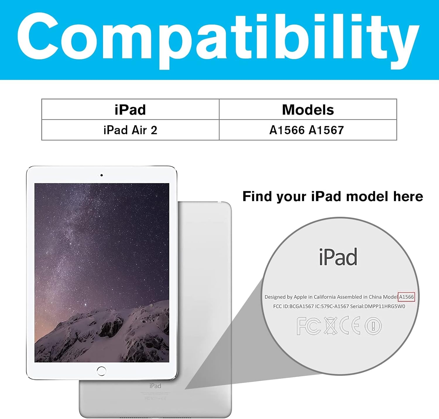 Hoes voor iPad Air 2 Navy - 54% Korting