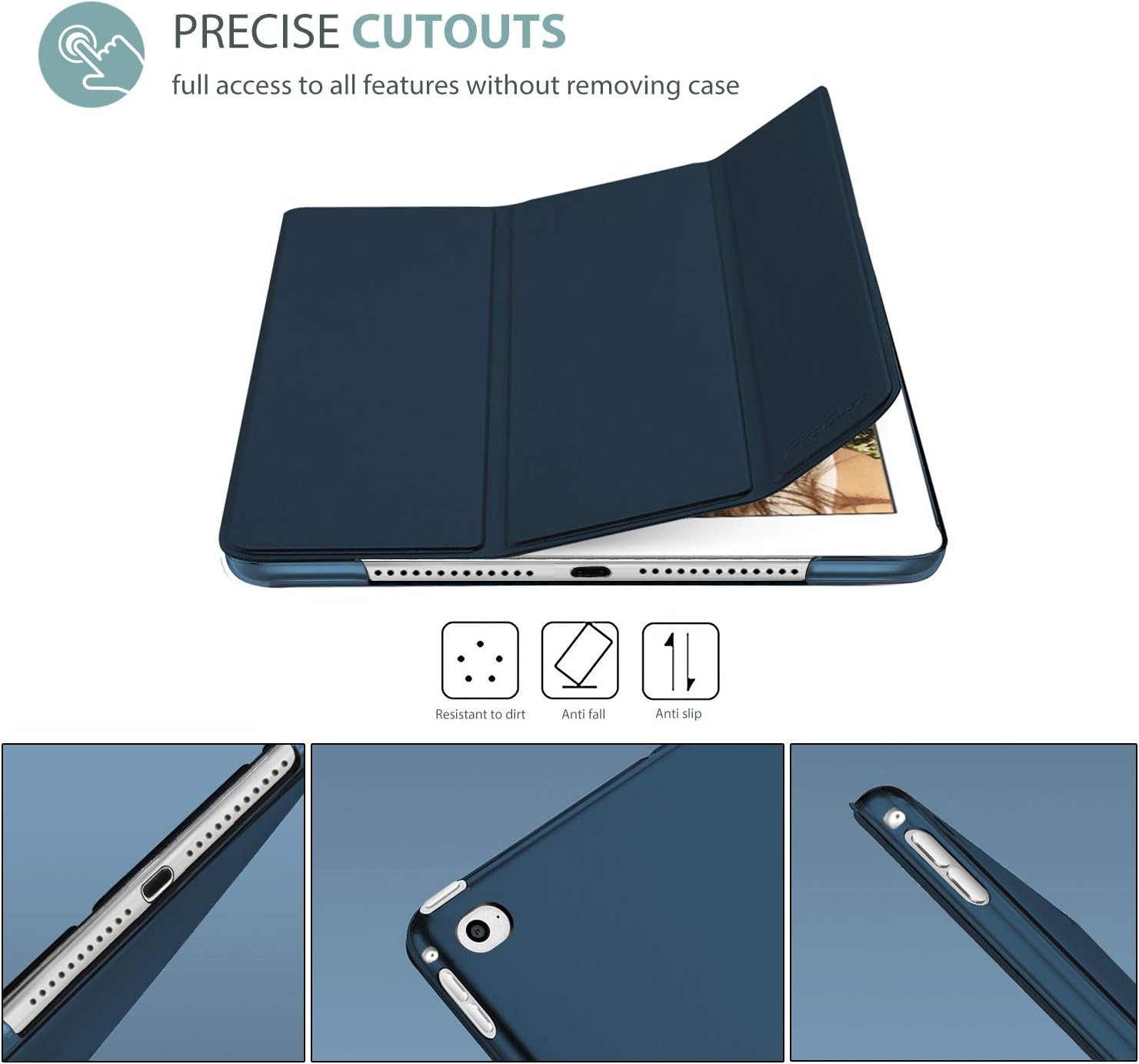 Hoes voor iPad Air 2 Navy - 54% Korting