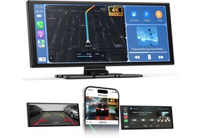 Draagbare Autoradio 10,26" CarPlay/Android Auto, 4K Dashcam, 47% Korting