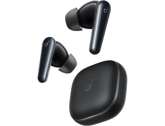 Soundcore Liberty 5 by Anker, draadloze oordoppen met noise-cancelling, 2x sterkere stemonderdrukking, Dolby Audio, 6 microfoons met AI, snelladen en lange batterijduur