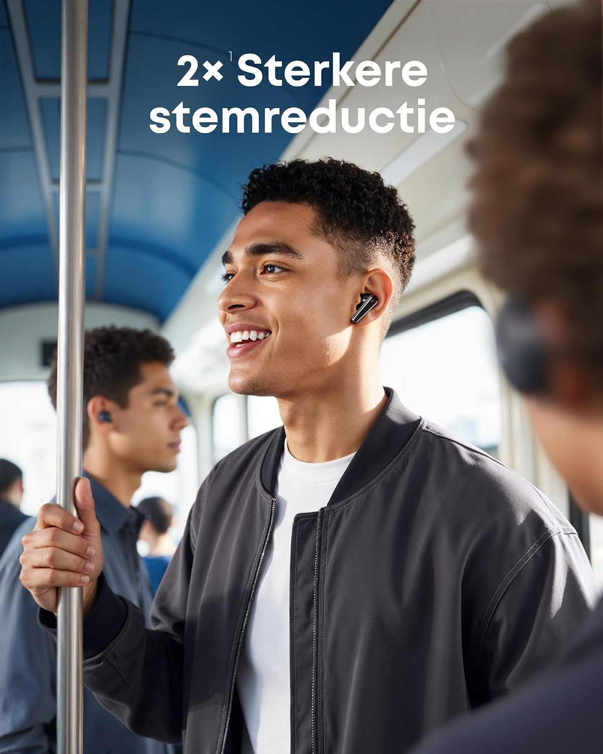 Soundcore Liberty 5 by Anker, draadloze oordoppen met noise-cancelling, 2x sterkere stemonderdrukking, Dolby Audio, 6 microfoons met AI, snelladen en lange batterijduur