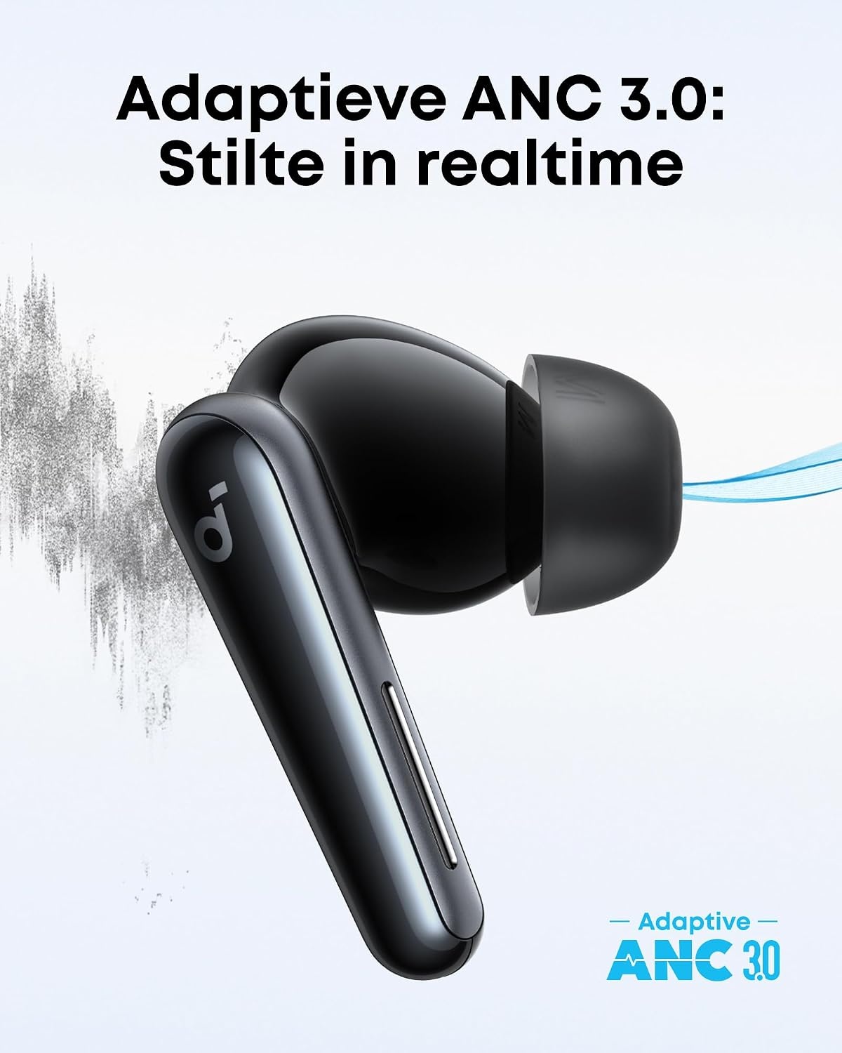 Soundcore Liberty 5 by Anker, draadloze oordoppen met noise-cancelling, 2x sterkere stemonderdrukking, Dolby Audio, 6 microfoons met AI, snelladen en lange batterijduur