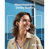 Soundcore Liberty 5 by Anker, draadloze oordoppen met noise-cancelling, 2x sterkere stemonderdrukking, Dolby Audio, 6 microfoons met AI, snelladen en lange batterijduur