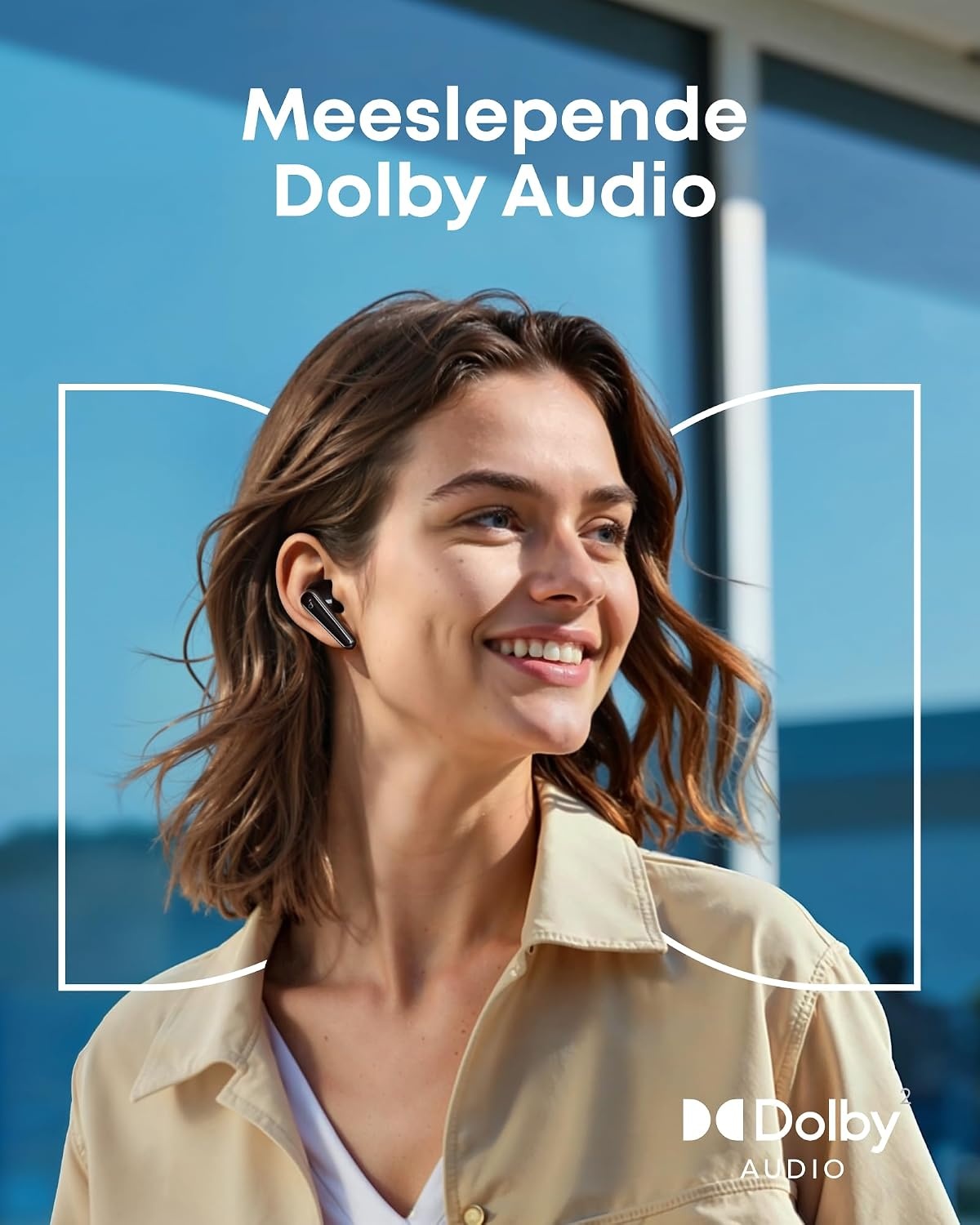 Soundcore Liberty 5 by Anker, draadloze oordoppen met noise-cancelling, 2x sterkere stemonderdrukking, Dolby Audio, 6 microfoons met AI, snelladen en lange batterijduur