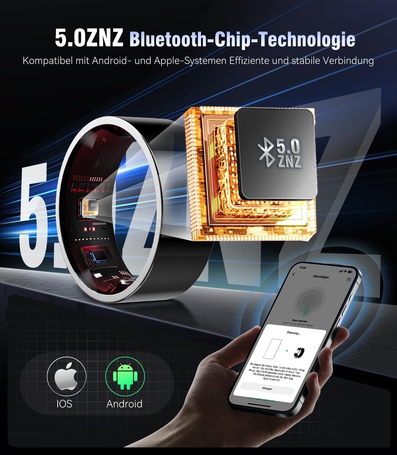 Smart Ring Gezondheidstracker (56% Korting)