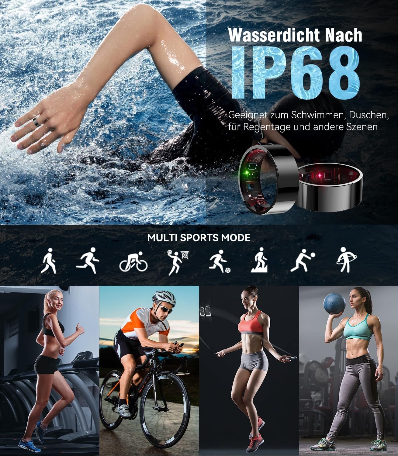 Smart Ring Gezondheidstracker (56% Korting)