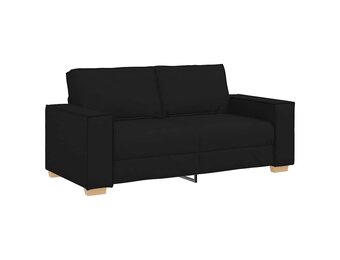 vidaXL 2-zitsbank Zwart 140 cm Stof