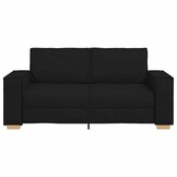 vidaXL 2-zitsbank Zwart 140 cm Stof
