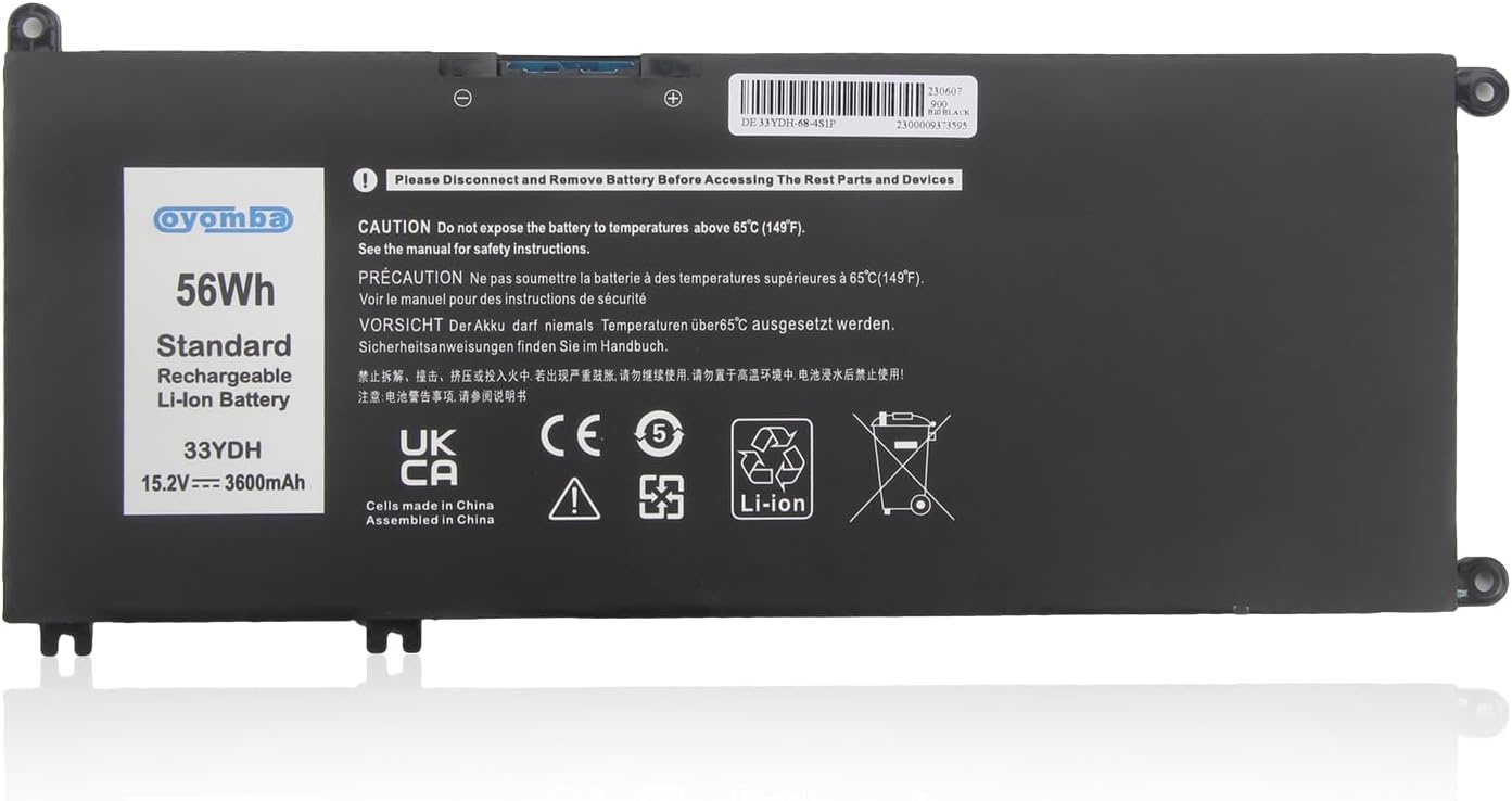 Laptop Batterij 33YDH voor Dell - 56% Korting!