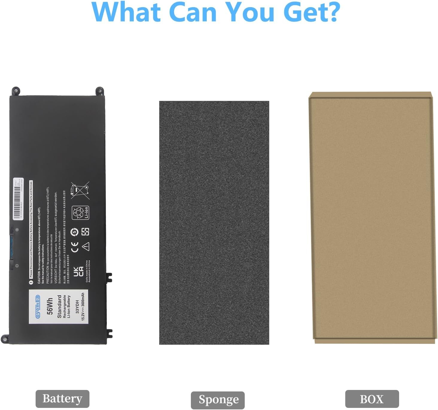 Laptop Batterij 33YDH voor Dell - 56% Korting!
