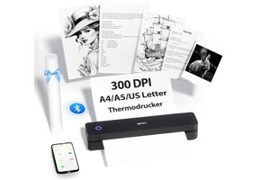 Draagbare A4 Thermische Printer - Inktloos & Bluetooth (34% Korting)