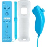 QUMOX Wii Remote met Motion Plus en Nunchuk Controller - Blauw