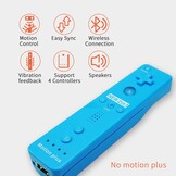 QUMOX Wii Remote met Motion Plus en Nunchuk Controller - Blauw
