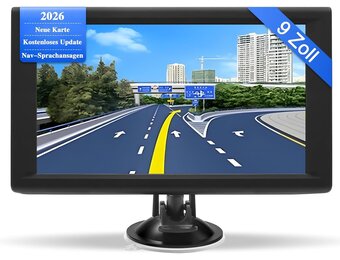 iPalamila 9 inch GPS Navigatiesysteem voor Auto, Vrachtwagen en Camper met Europa Kaarten