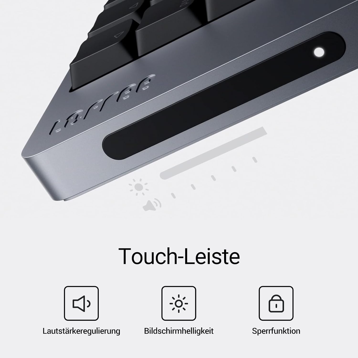 LOFREE Flow2 Low-Profile Mechanisch Toetsenbord - 84 toetsen - QWERTZ - Spacegrijs