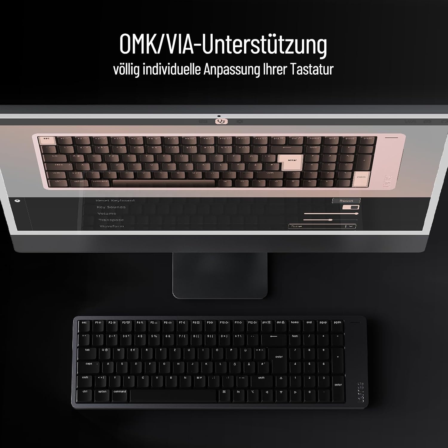 LOFREE Flow2 Low-Profile Mechanisch Toetsenbord - 84 toetsen - QWERTZ - Spacegrijs
