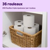 by Amazon Papier Toilette, 3 Épaisseurs Matelassé, Doux et Soyeux, 36 Rouleaux (4 Paquets de 9), 200 Feuilles par Rouleau, Certifié FSC - Maat 9 unité (Lot de 4)