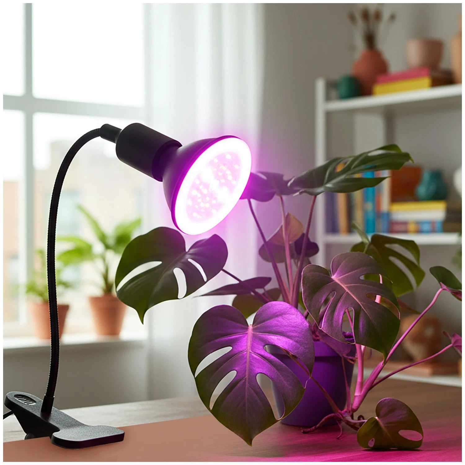 KOBI LIGHT PLANTY CLIP B Klembare Bureaulamp E27 Zwart