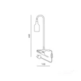 KOBI LIGHT PLANTY CLIP B Klembare Bureaulamp E27 Zwart