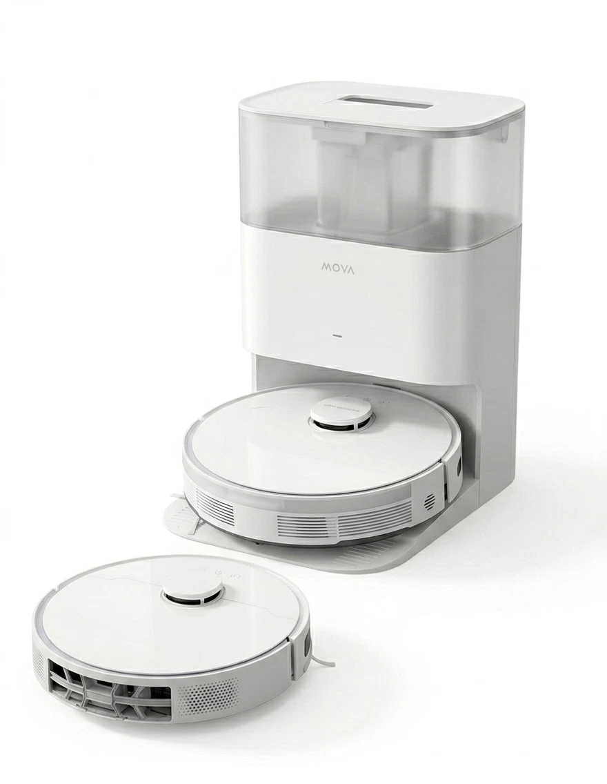 Dreame MOVA S10 Plus Robotstofzuiger en Dweilrobot met 7000Pa en Automatisch Ledigstation