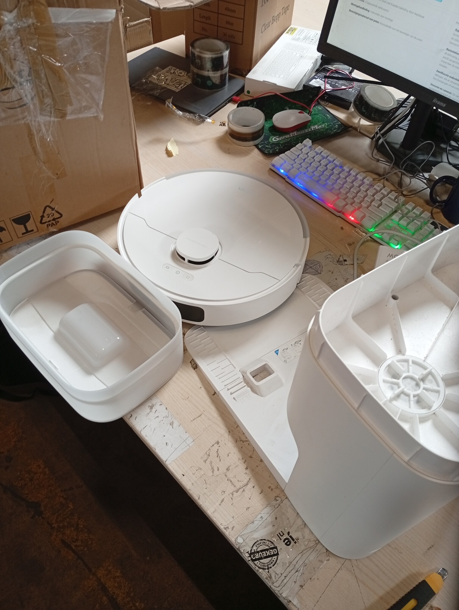 Dreame MOVA S10 Plus Robotstofzuiger en Dweilrobot met 7000Pa en Automatisch Ledigstation