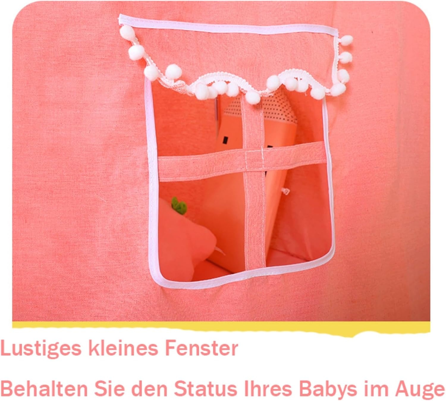 Speeltent voor peuters, prinsessen-kasteeltent voor binnen, kindertent voor spel en plezier in de kinderkamer, kindertent voor kamer, met draagtas, cadeau voor kinderen, lichtbeige