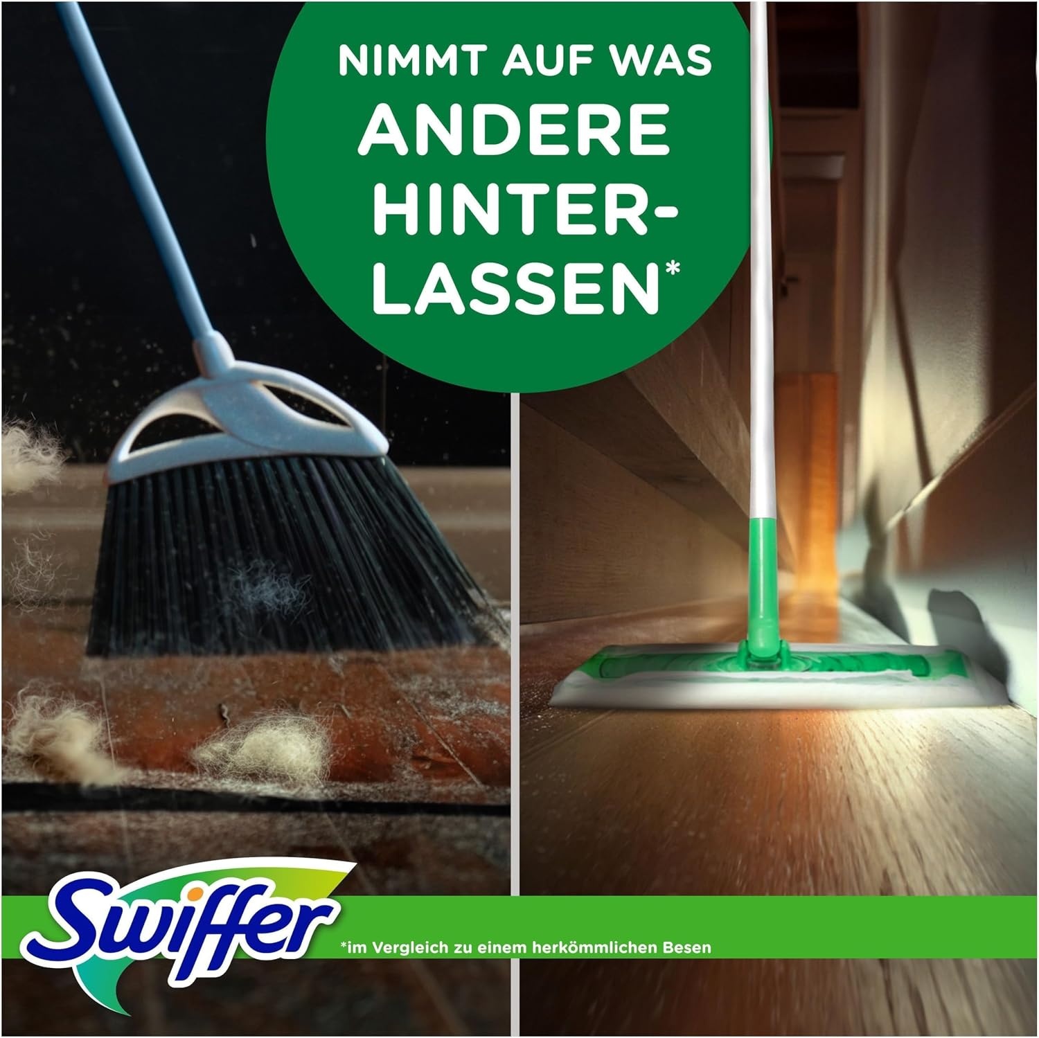 Swiffer Stofdoeken, 120 droge microvezeldoeken en 3 vloerdoekjes, vangt stof en vuil op, ideaal voor alle soorten vloeren en dierenharen, maxi-formaat