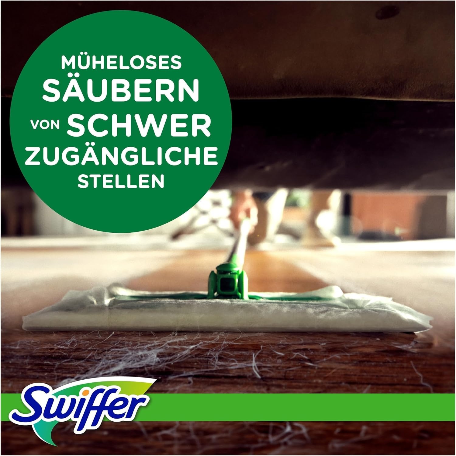 Swiffer Stofdoeken, 120 droge microvezeldoeken en 3 vloerdoekjes, vangt stof en vuil op, ideaal voor alle soorten vloeren en dierenharen, maxi-formaat