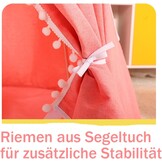 Speeltent voor peuters, prinsessen-kasteeltent voor binnen, kindertent voor spel en plezier in de kinderkamer, kindertent voor kamer, met draagtas, cadeau voor kinderen, lichtbeige