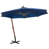 Zweefparasol Hout Azuurblauw 3,5x2,9m - 54% Korting!