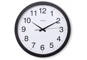 Zwarte Ronde Wandklok 40 cm | 73% Korting