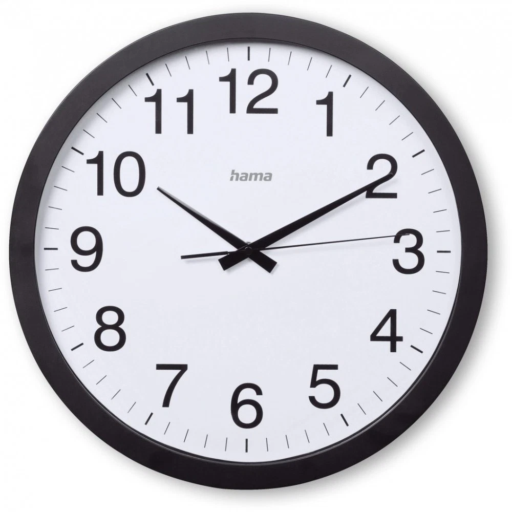 Zwarte Ronde Wandklok 40 cm | 73% Korting