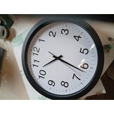 Zwarte Ronde Wandklok 40 cm | 73% Korting