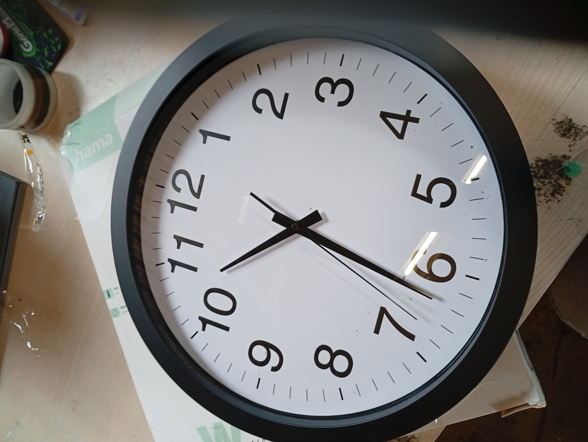 Zwarte Ronde Wandklok 40 cm | 73% Korting